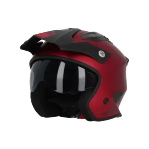 Casco acerbis jet aria metallic rojo 0025937110