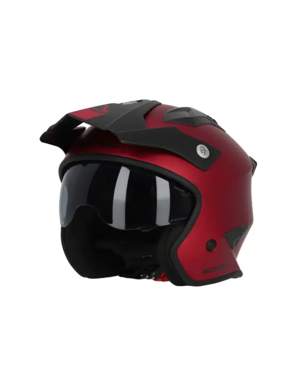 Casco acerbis jet aria metallic rojo 0025937110