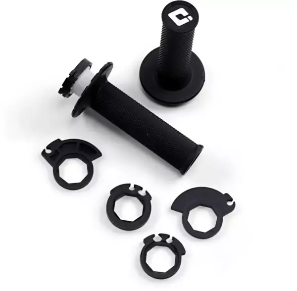 Manetki kierownicy odi v2 mx lock on z adapterami gladkie czarne 3